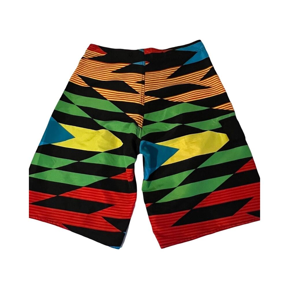 B.Split Mens Swim Trunks Size Small Board Shorts Multicolor Pull On Pocket - Picture 7 of 8